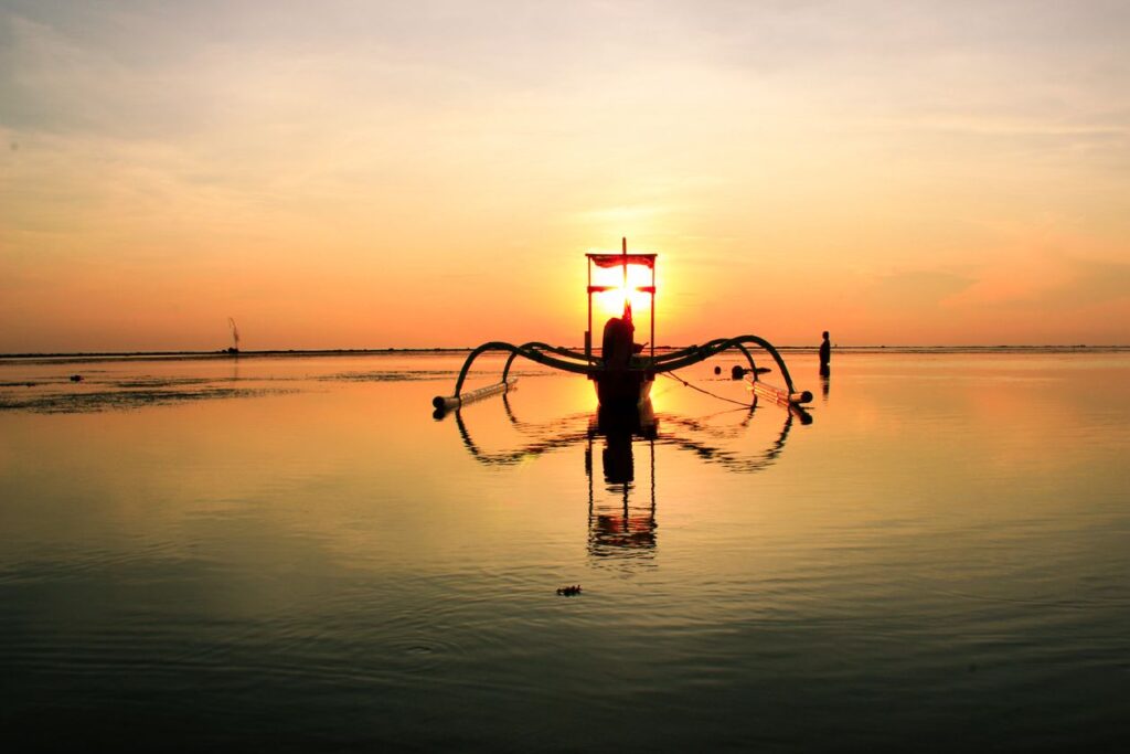 Coucher de soleil en catamaran — Grand Baie